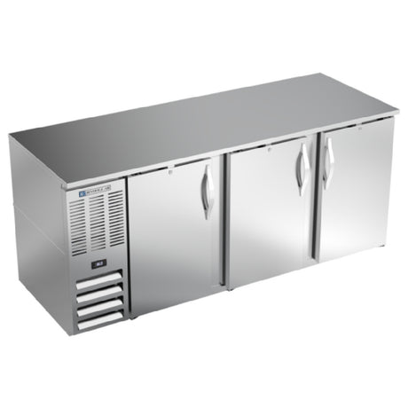 Beverage Air BB78HC-S - Refrigerated Back Bar Storage Cabinet, Three-section, 78"W X 30-3/8"D X 34"H