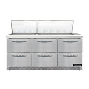 Continental Refrigerator D72N27M-FB-D Designer Line Mighty Top Sandwich Unit Front Breather