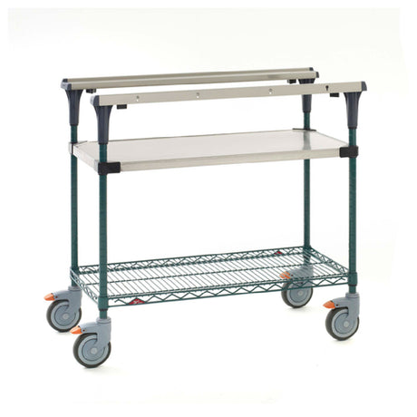 Metro MS1830-FSNK PrepMate® MultiStation (1) 18" X 30" Solid Stainless Steel Shelf & (1) MetroSeal® 3 Epoxy-coated Wire Shelf