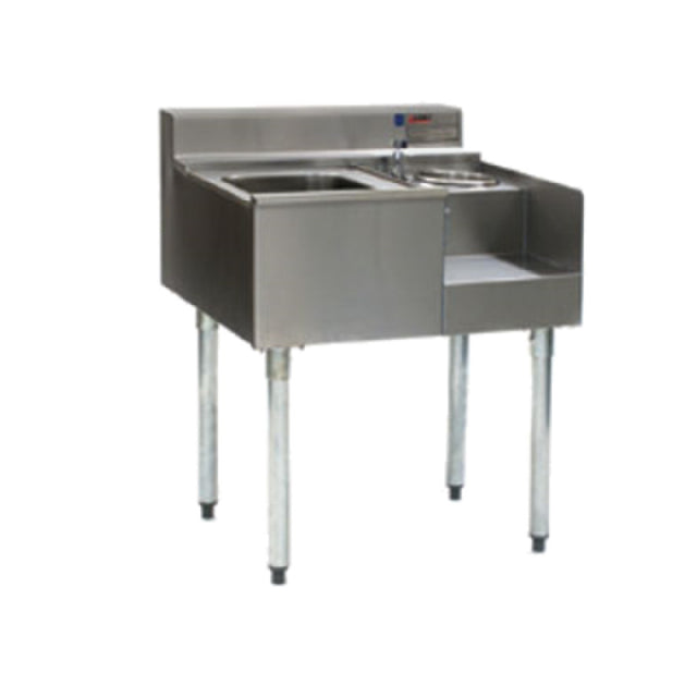 Eagle BD24-22L 2200 Series Underbar Sink/Blender Module 24"W X 24"D (1) 10" X 14" X 9-1/2"Deep Sink Bowl Right