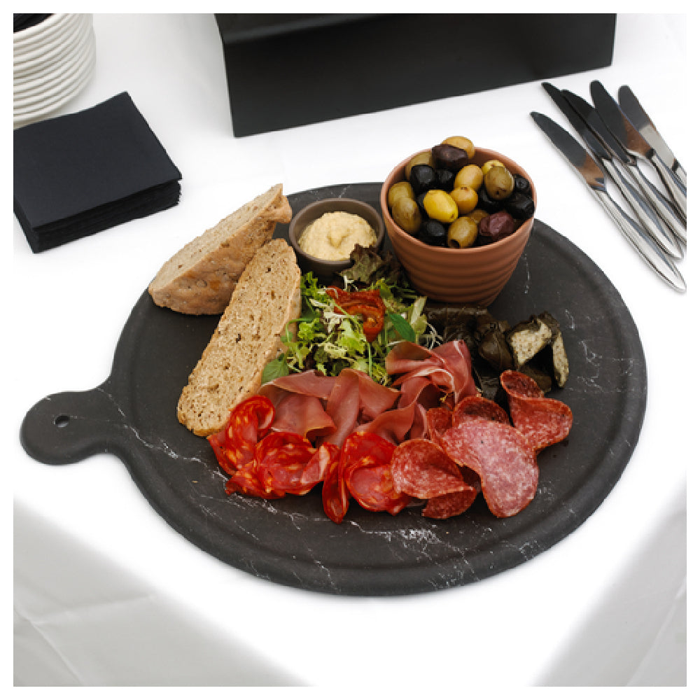 Bauscher Hepp TBMA3125 - Carrara Collection Marble Platter, 12-1/2" X 10" X 1/2"H