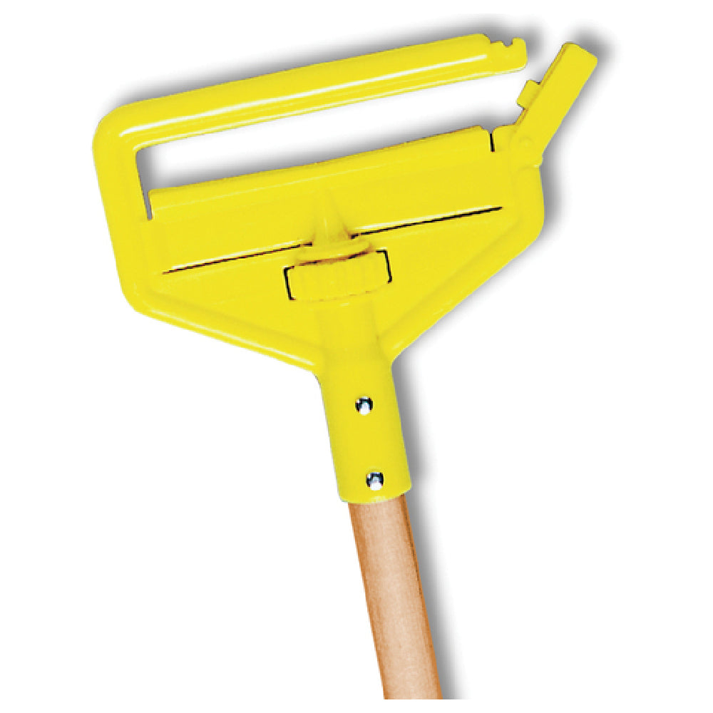 Rubbermaid FGH116000000 - Invader® Wet Mop Handle, 60"L, Wood With Yellow Plastic Head