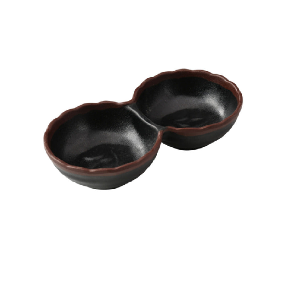 Yanco NA-506BK Nature Art Condiment Server 3"W X 5-3/4"D X 1-1/4"H 4 Oz