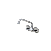 Omcan 47821 (47821) Bar Sink Faucet Wall Mount 10″ Swing Spout & 4″ Centers
