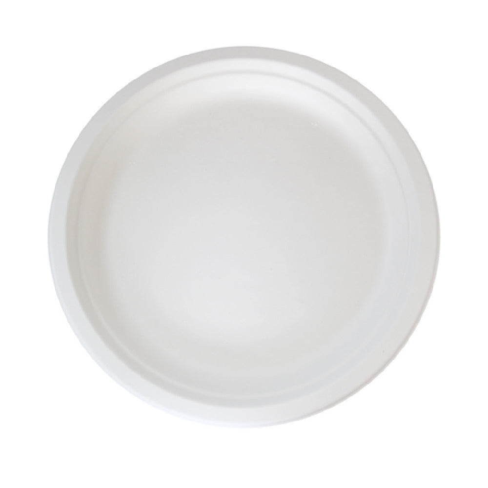 PacknWood 210APU221F - Sugarcane Plate (No Added PFAs), 8.74"D, White