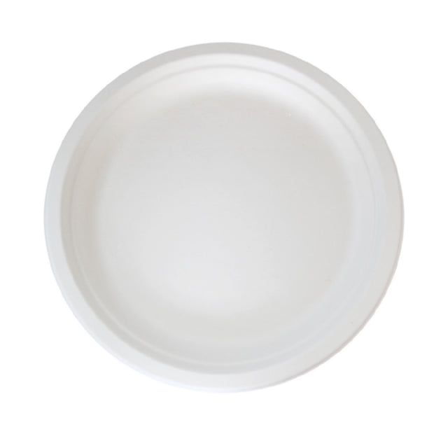 PacknWood 210APU221F - Sugarcane Plate (No Added PFAs), 8.74"D, White