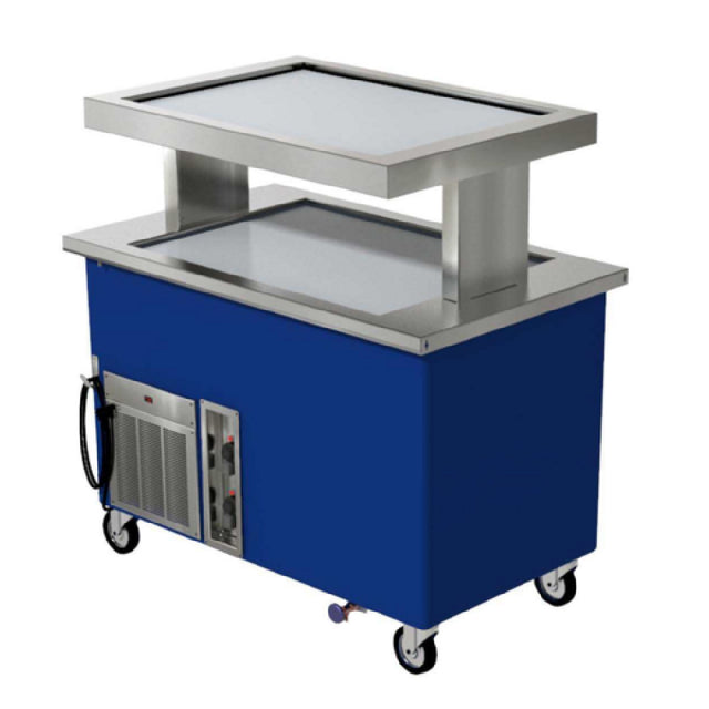 Delfield KFTS2-50-NUP FlexiTop™ Frost/Hot Top Serving Counter Dual Tiered Mobile