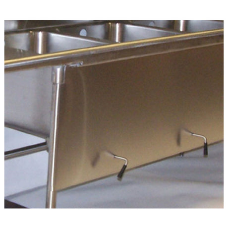 Advance Tabco TA-92A Apron With Lever Drain Support Holes In Front Of Sink (per Linear Foot)