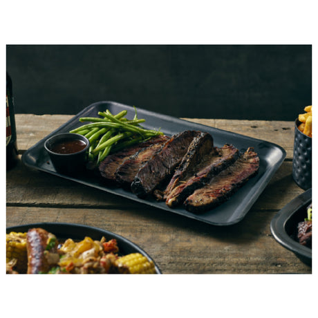 Steelite GWSST3121BKV Tray 12-5"W X 8-5/8"W X 3/4"H 18/0 Stainless Steel