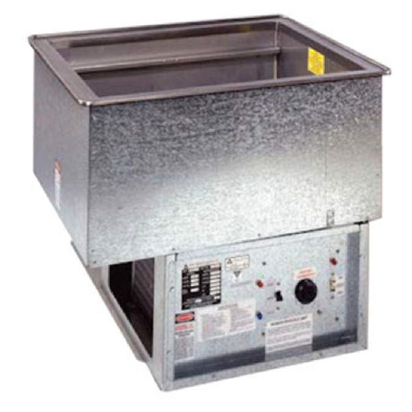 Atlas Metal RM-HP-3 Hot/Cold Food Drop-In Unit 3-pan Size 18/304 Stainless Steel Top & Liner With 3" Recess