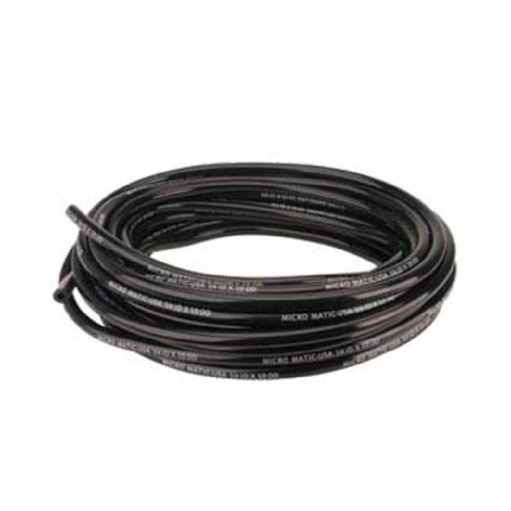 Micro Matic 548B600 1/4" I.D. Black Vinyl Hose 50' Coil