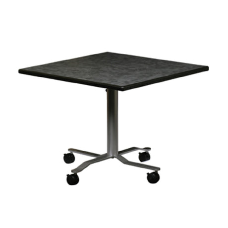 Forbes Industries PBLFT3636EB####-RA##C3 Rollers™ Portable Table Square 36" X 36" X 32" To 42" Gas-assisted Adjustable Height