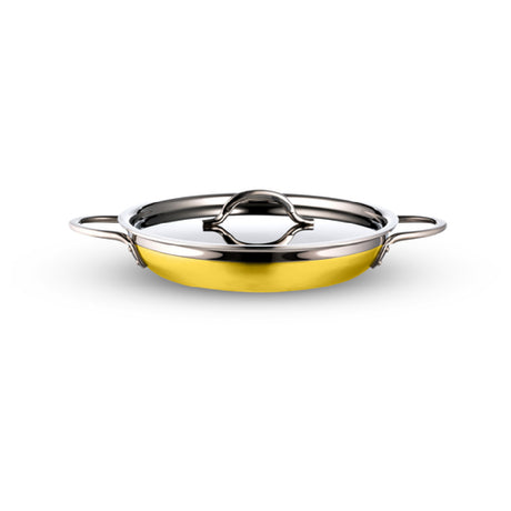 Bon Chef 71304-CF2-Y - Country French X Saute Pan/Skillet, 1 Qt. 20 Oz., 10-1/8" Dia. X 1-7/8"H