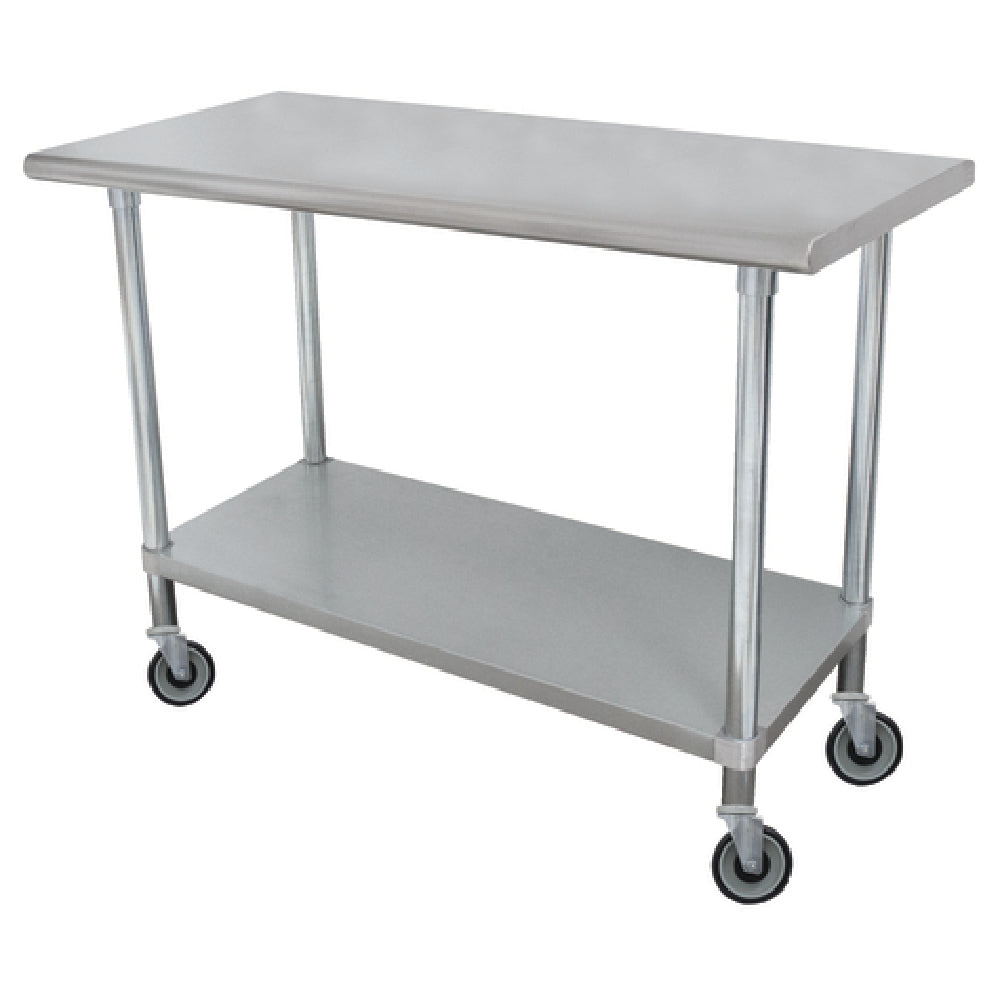 Advance Tabco ELAG-306C-X Special Value Work Table 72"W X 30"D 16 Gauge 430 Stainless Steel Top