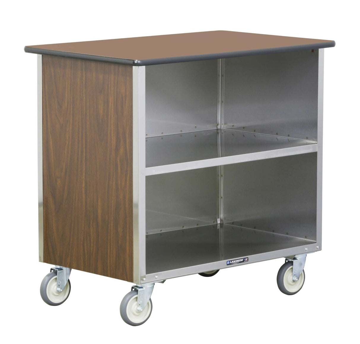 Lakeside 646 Bussing Cart (3) Shelf Enclosed Base (3) Sides