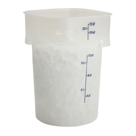 Cambro 22RFSPROPP190 CamRound® FreshPro Round Food Container 22 Qt. 11.4"L X 11.4"W X 16.2"H