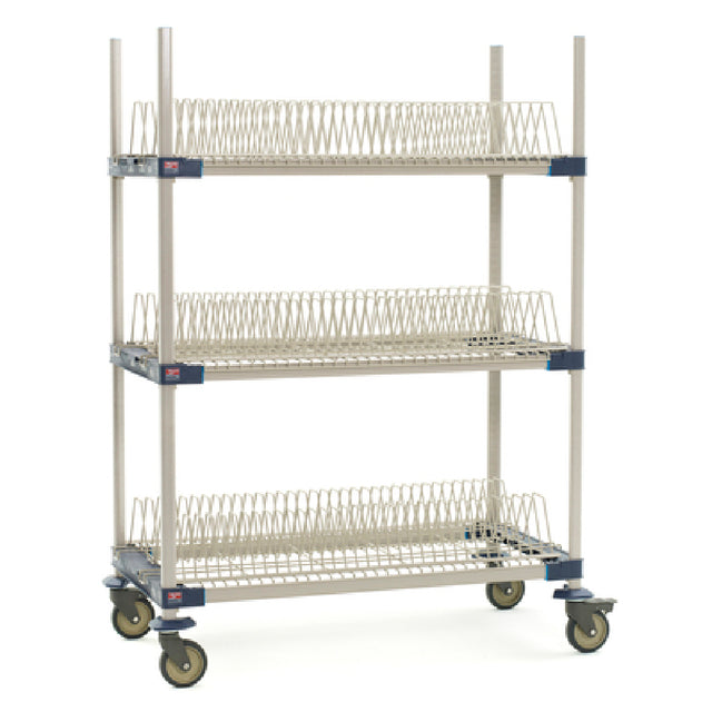 Metro MAX4-PR48VX2 MetroMax® 4 Mobile Drying Rack Unit 48"W X 24"D X 68"H 3-tier