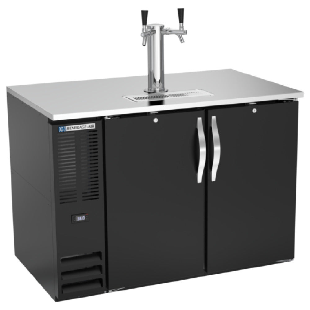Beverage Air DD48HC-B - Draft Beer Cooler, 48"W X 30-3/8"D X 49-5/16"H, 15.139 Cu. Ft.