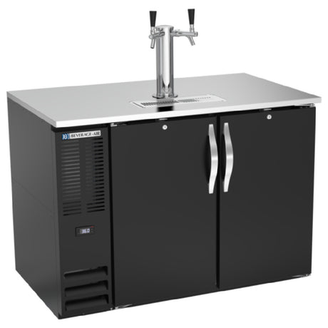 Beverage Air DD48HC-B - Draft Beer Cooler, 48"W X 30-3/8"D X 49-5/16"H, 15.139 Cu. Ft.