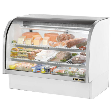 True Refrigeration TCGG-60-HC-LD Curved Glass Deli Case 60-1/4"W Service Type