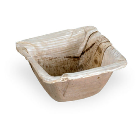 PacknWood 210BBB671 - Areca Palmshani Dish, 2.5" X 2.5" X 1.3", Square