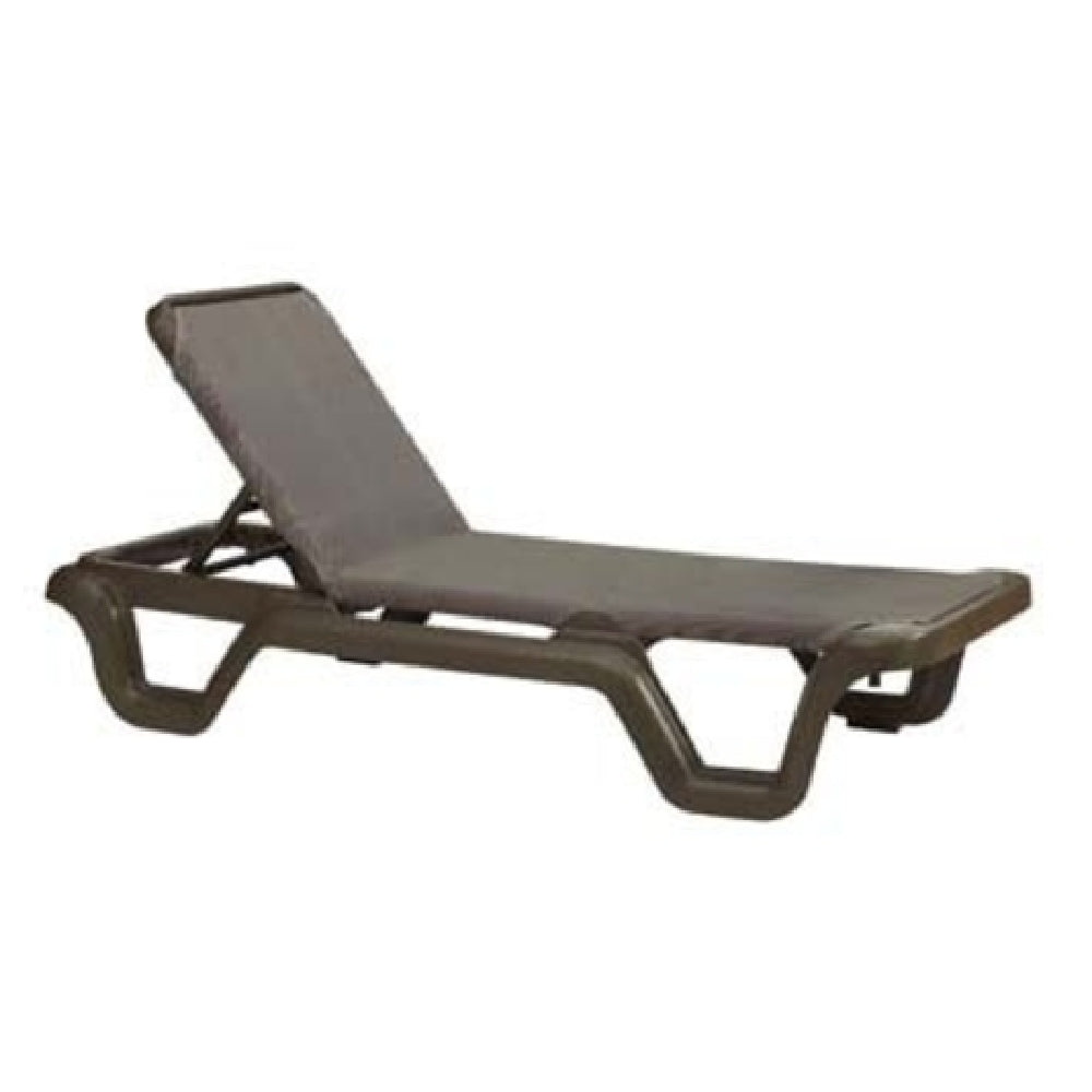 Grosfillex 99515137 Marina Chaise Without Arms Adjustable Sling