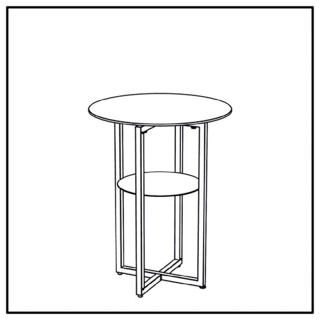 Bauscher Hepp VE-24026 - Venta® Foldable Table, With Shelf Base Made In Steel With Powder-coating