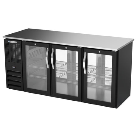 Beverage Air BBN72HC-FG-PT-B - Refrigerated Open Food Rated Back Bar Pass-Thru Storage Cabinet