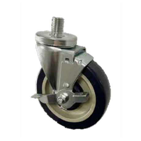 Sapphire Manufacturing SM-CS246 3/4"-13 Threaded Stem Caster 5" Polyurethane Wheel