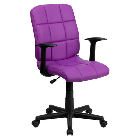 Flash Furniture GO-1691-1-PUR-A-GG Swivel Task Chair 34" To 38-3/4" Adjustable Height