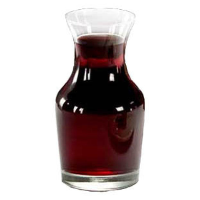 Libbey 735 Carafe 6-1/2 Oz. Rim Full (4 Oz. To The Neck Safedge® Rim Guarantee Glass (H 4-3/4" T 2" B 2-1/8" D 2-1/2") (36 Each Per Case)