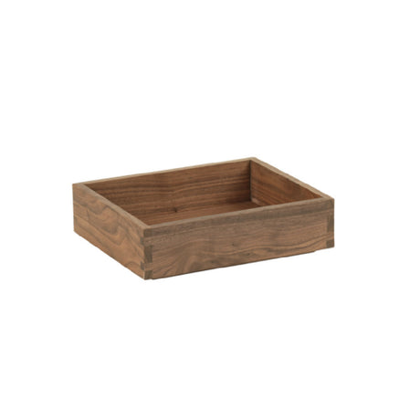 Cal Mil 23106-10123-78 Sydney Tray 10"W X 12"D X 3"H Walnut