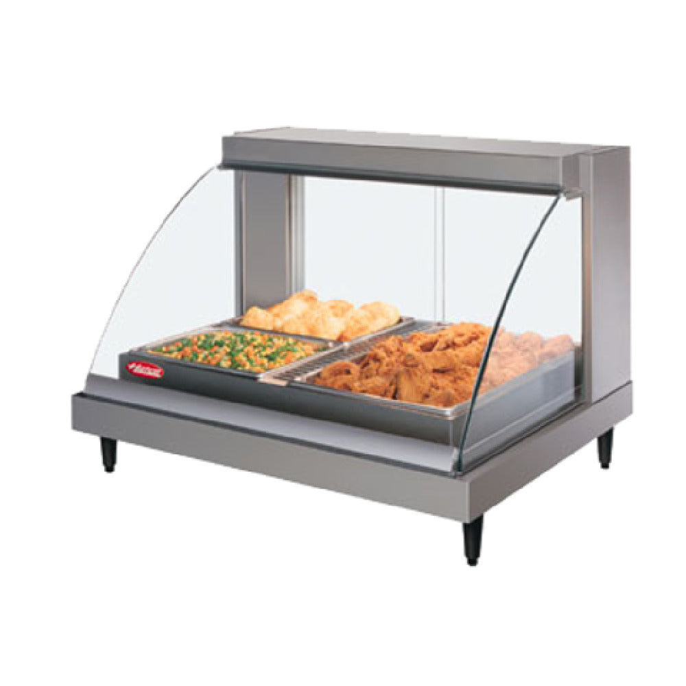 Hatco GRCDH-2P_120/60/1 Glo-Ray® Designer Heated Display Case With Humidity Curved Glass