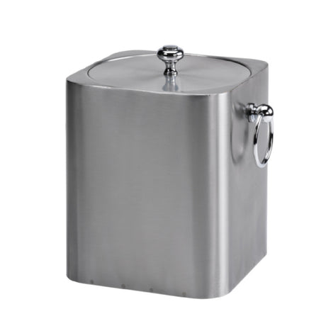 Service Ideas IBSQ3BS Service Ideas Square Ice Bucket Stainless 3 Liter