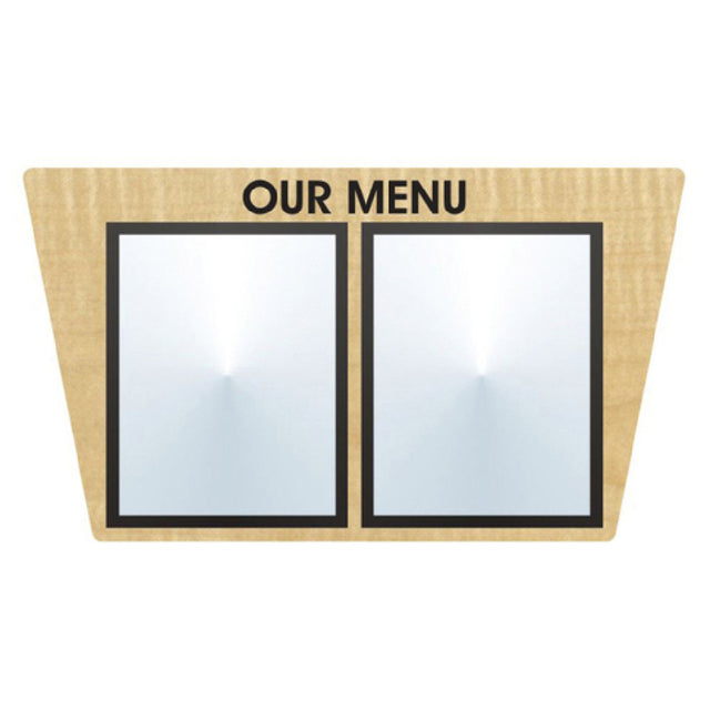 Hubert 95219 - Menu Board, 2-pocket, Wall-mount