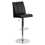 Flash Furniture CH-122090-BK-GG Swivel Bar Stool Adjustable Height Contemporary Style