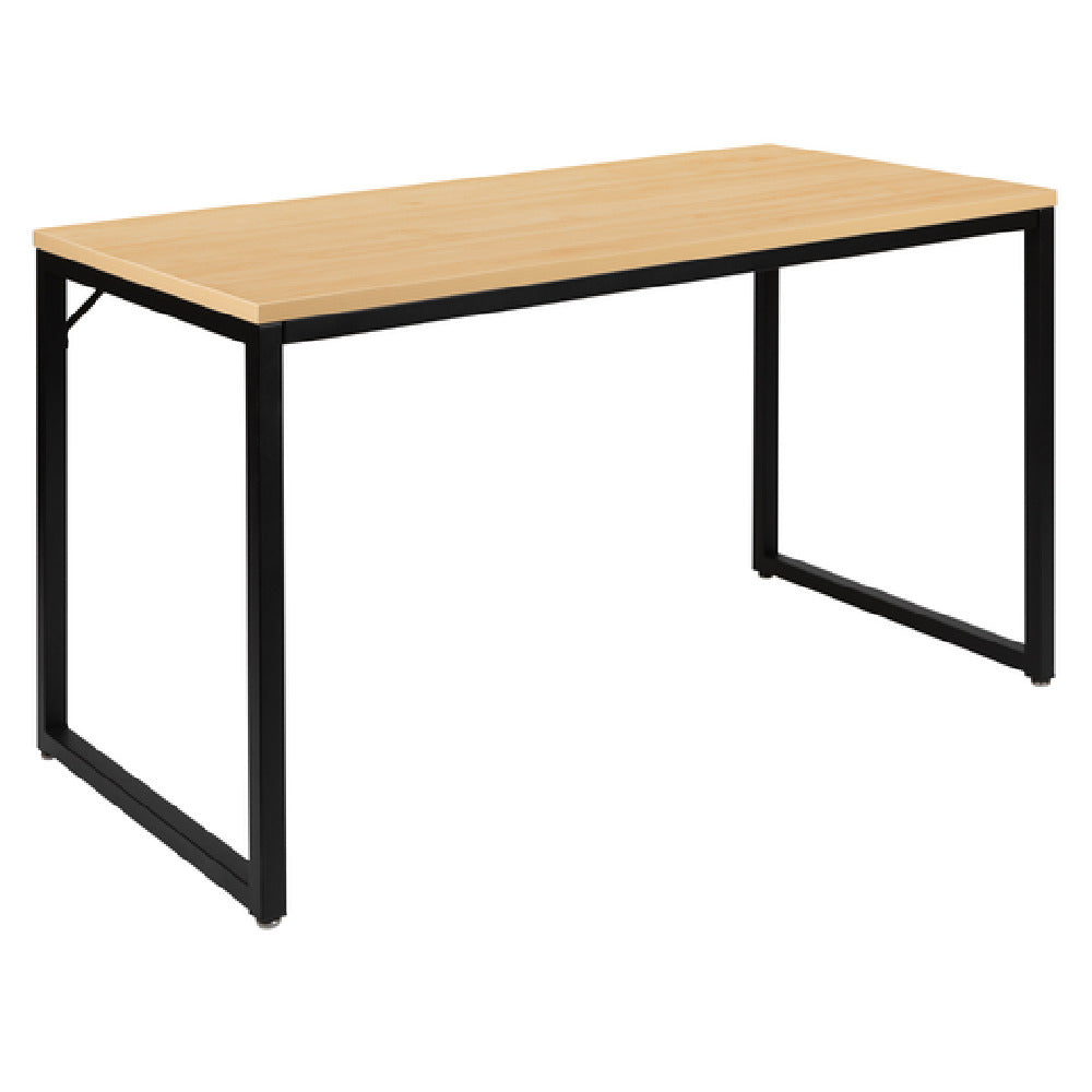 Flash Furniture GC-GF156-12-MAP-BK-GG Computer Desk 47"W Laminated Maple Top With PVC Edging