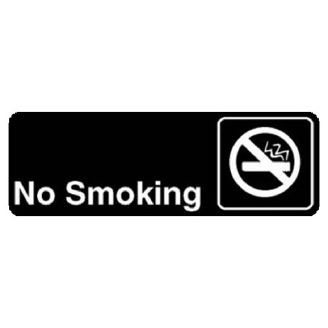 Franklin Machine Products 280-1139 Sign "No Smoking" 3" X 9"