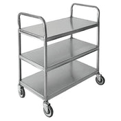 Hubert 61387 - Utility Cart, 3-shelf, 39" X 22" X 44-1/2"H