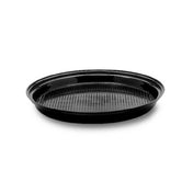 Steelite DFTRD10P10 Sampling Tray 9-1/2"dia. X 1"H Prism Black