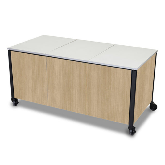 Forbes Industries 5071A - Trio Action Station Single Table, HPL Panels, (3) Blank Appliance Tiles
