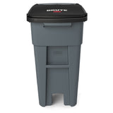 Rubbermaid 1971941 - BRUTE® Standard Rollout Container, 32 Gallon Capacity, With Hinged Lid