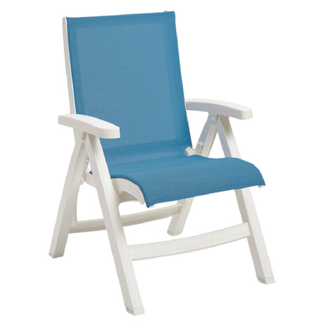 Grosfillex UT006004 Jamaica Beach Midback Folding Chair Stackable Designed For Outdoor Use