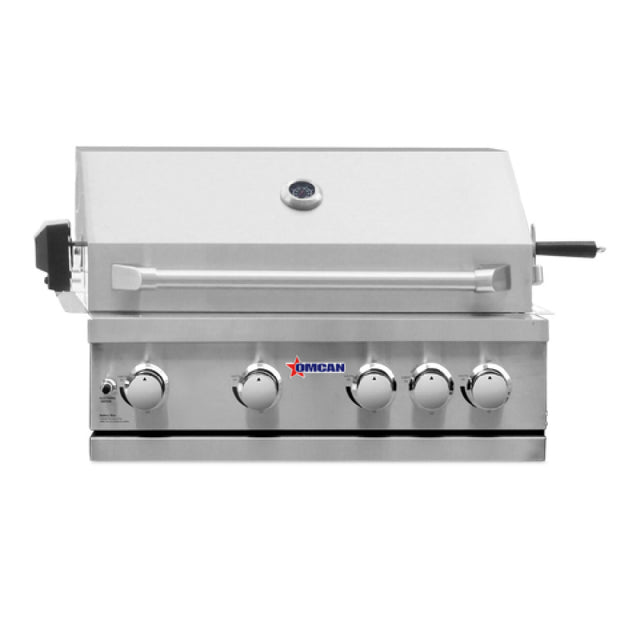 Omcan 47876 (CE-CN-0030-B LP) Outdoor Propane BBQ Grill LP Gas 30"W X 23"D X 20"H