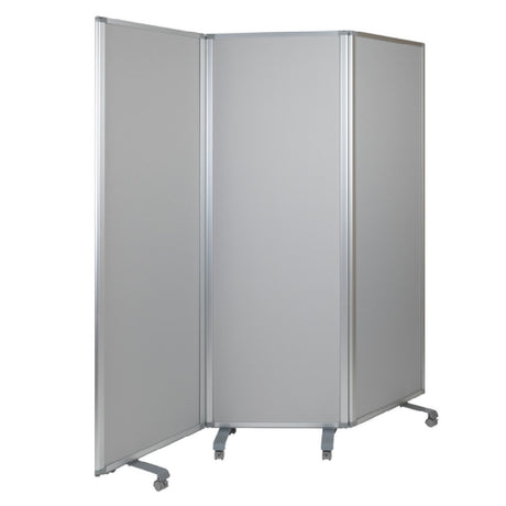 Flash Furniture BR-PTT001-3-MP-60183-GG Double Sided Whiteboard/Cloth Partition