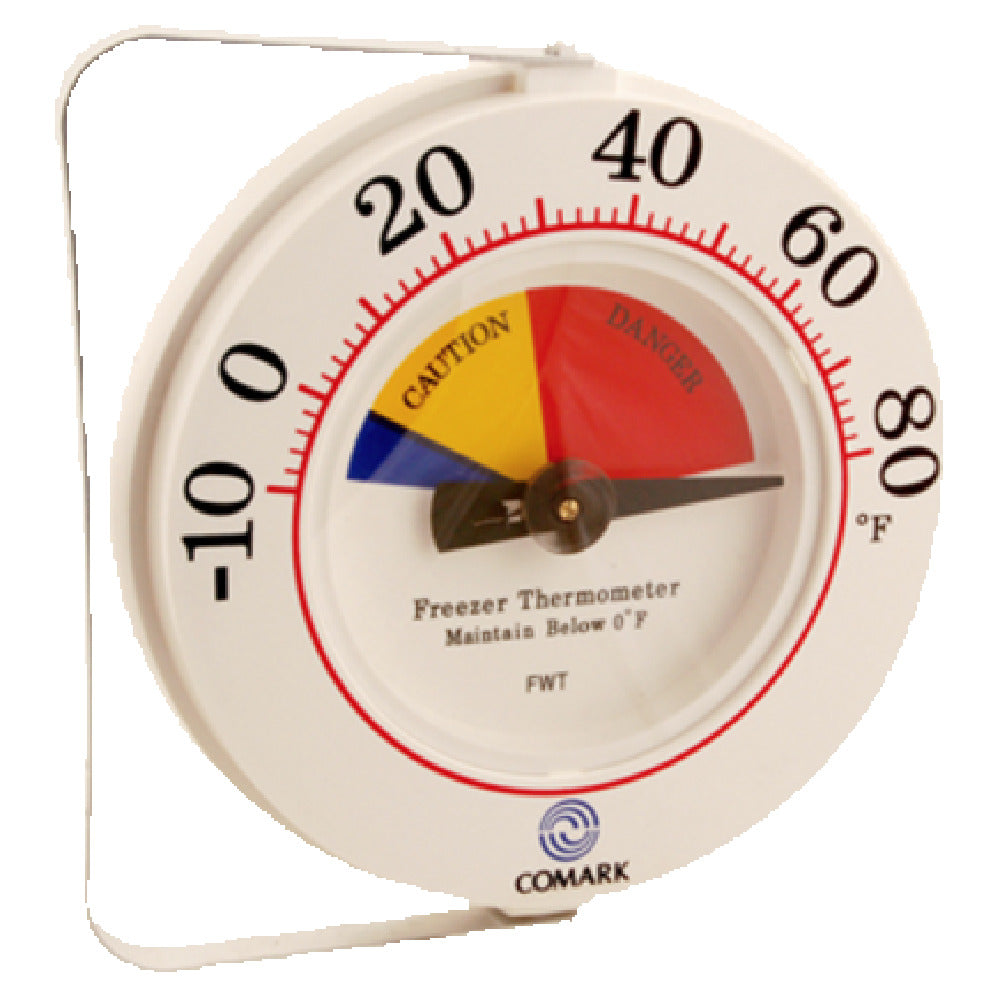 Franklin Machine Products 138-1162 Freezer Thermometer 6' Dia. 10° To 80° F (fahrenheit Scale Only)