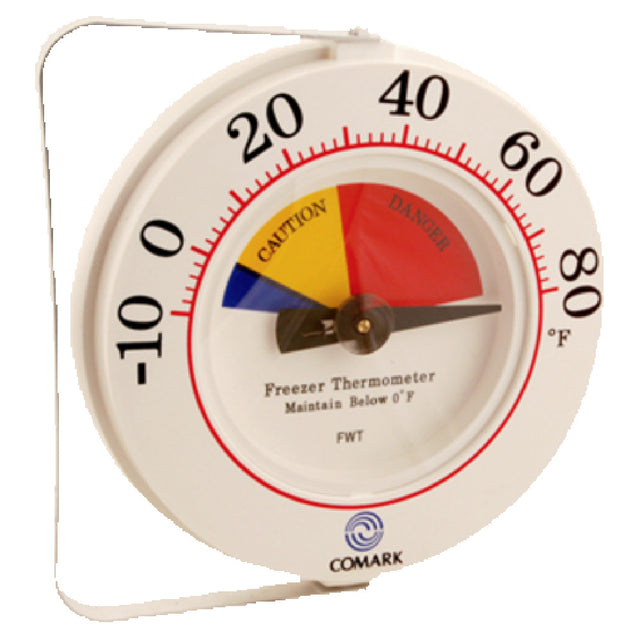 Franklin Machine Products 138-1162 Freezer Thermometer 6' Dia. 10° To 80° F (fahrenheit Scale Only)