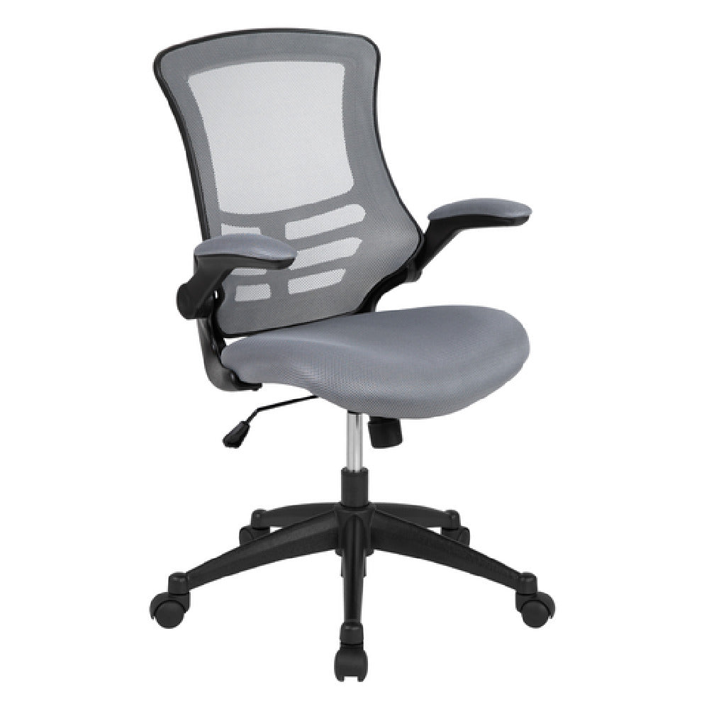 Flash Furniture BL-X-5M-DKGY-GG Swivel Task Chair 37-1/2" To 41-1/4" Adjustable Height