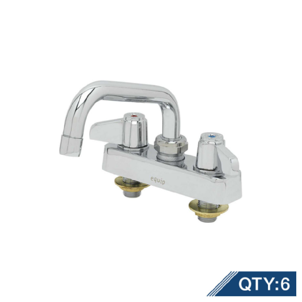 T&S Brass 5F-4CLX06-PQ6 Equip Mixing Faucet 4" Deck Mount With Ceramic Cartridges