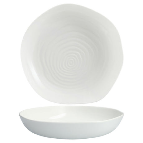 Fortessa 4700.F0000.09 Contexture Shallow Organic Bowl 40.5 X 39.2 X 6.5cm 160 Oz.